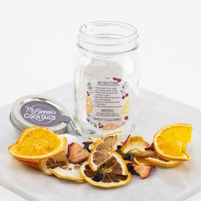 McKinnons Dry Craft Cocktails Dehydrated Fruits and Herbs, DIY Mixology, Infusion Kit, Mason Jar Serves 8 - 16 Drinks (Sangria, 1 Jar)
