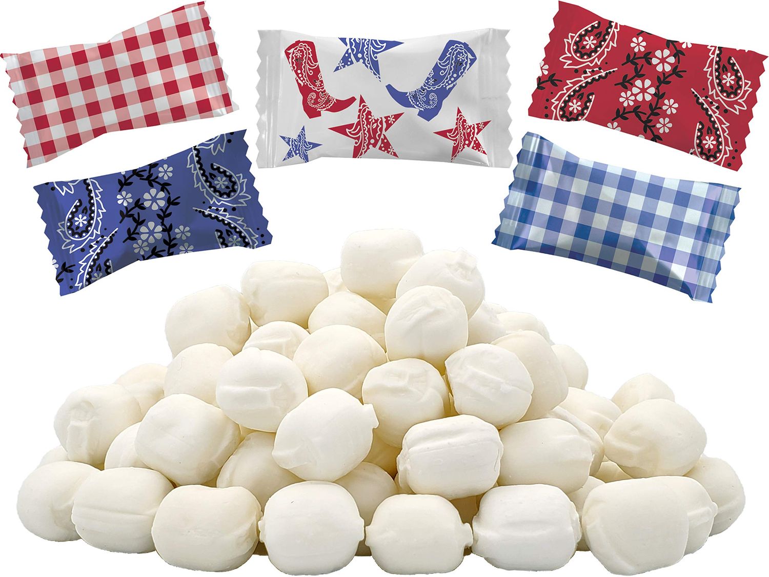 The Dreidel Company Western Buttermints, Mint Candies, After Dinner Mints, Fat-Free, Individually Wrapped (55 Pieces)