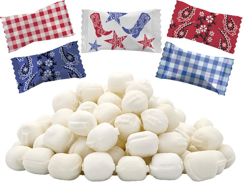 The Dreidel Company Western Buttermints, Mint Candies, After Dinner Mints, Fat-Free, Individually Wrapped (55 Pieces)