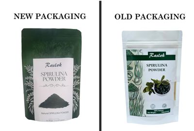 Raslok Pure Spirulina Powder  Immune Support and Antioxidants  No Filler &amp; Non-GMO, Rich in Vegan Protein (8 Oz)