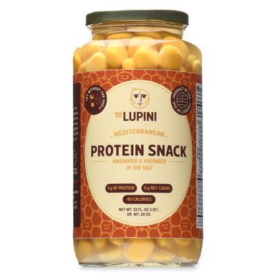 MR. LUPINI Lupini Beans Snack - 32 oz Jar  High Protein Snack  Ready-to-Eat &amp; Nutritious  Vegan, Gluten-Free, Keto-Friendly