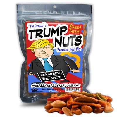 The Donald&#39;s Trump Nuts Trail Mix - Funny Snack Mix for Teens and Adults - Weird Stocking Stuffer, Made in the USA