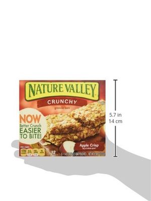 Nature Valley, Crunchy Granola Bars, Apple Crisp, 12-Count, 8.9oz Box (Pack of 4)