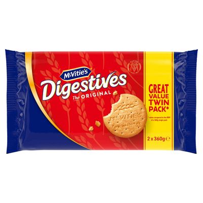 McVitie&#39;s Digestives The Original, Twin 2 x 360g (Pack of 1)