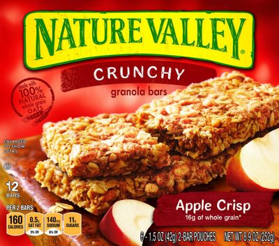 Nature Valley, Crunchy Granola Bars, Apple Crisp, 12-Count, 8.9oz Box (Pack of 4)