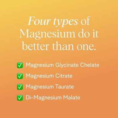 Ora Organic Magnesium Complex Powder Supplement - 4-in-1 Magnesium: Glycinate, Taurate, Malate & Citrate Vegan, Gluten-Free Tangerine Flavor Calm Support for Sleep, Stress & Muscles 30 Serving