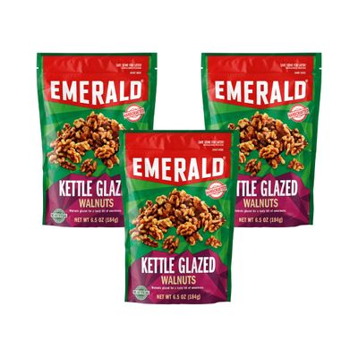 Emerald Glazed Walnuts, 6.5 Ounce (Pack of 3)