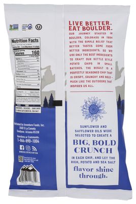 Boulder Canyon Sea Salt Kettle Chips, 6.5 oz