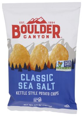 Boulder Canyon Sea Salt Kettle Chips, 6.5 oz