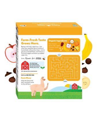 Once Upon a Farm Organic Soft Baked Kids' Bars, Banana Chocolate Chip  8 Boxes, 32 Total Bars