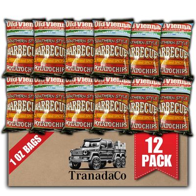 Old Vienna of St. Louis Southern Style Sweet and Spicy BBQ Chips 1oz Bags (12 Pack) Snack Box by TranadaCo