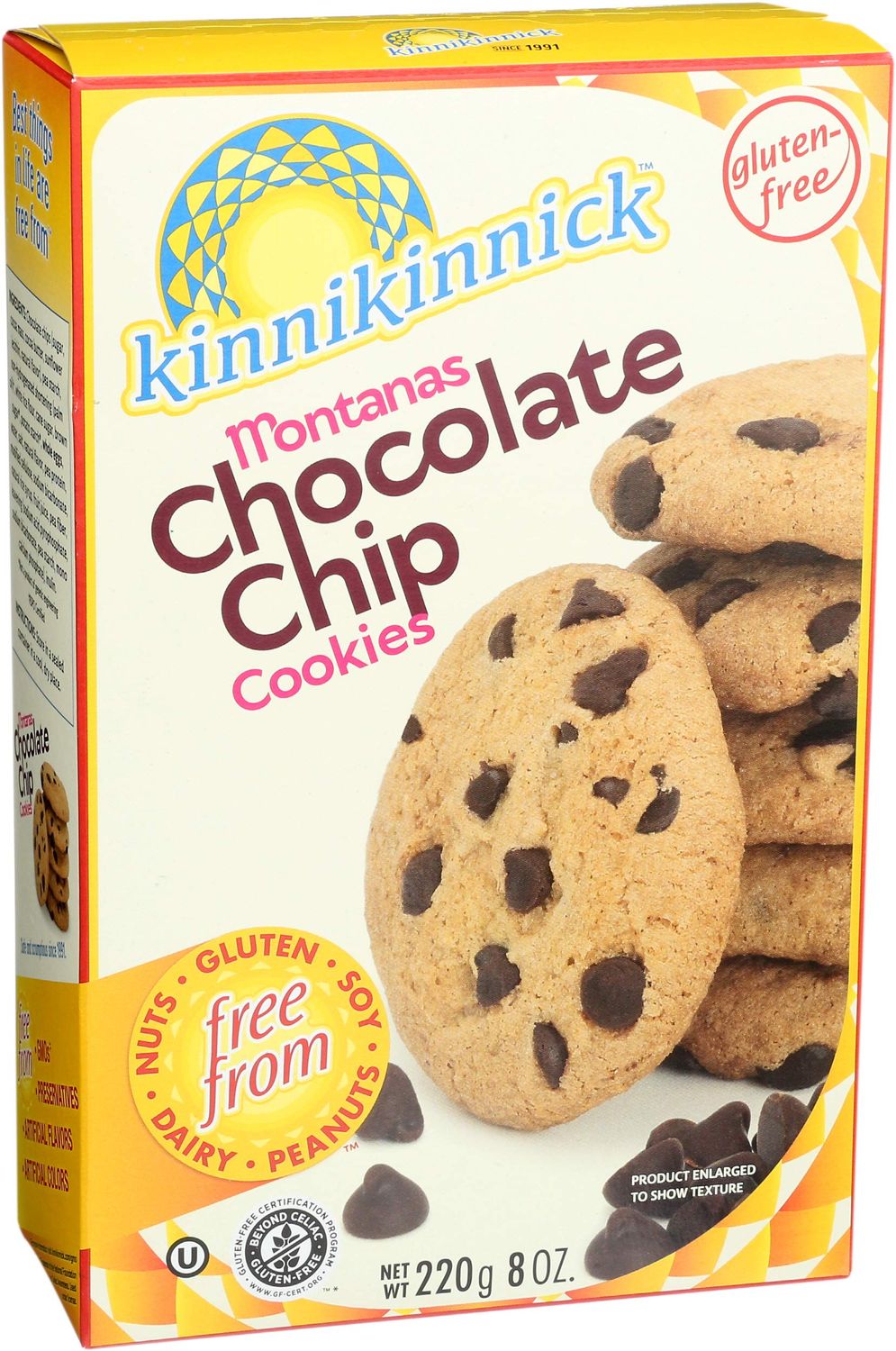 Kinnikinnick - Montanas Chocolate Chip Cookies - 8 oz - 6 pack