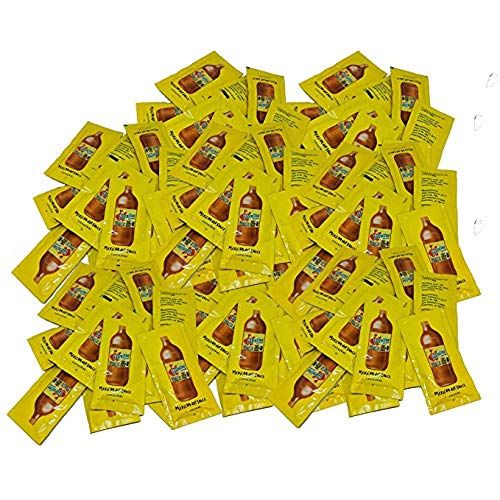 Valentina Mexican Hot Sauce Picante Salsa Seasoning Salt Spice Mix Made From Chili Peppers Perfect For Chips Fast Foods Lunch Snacks or More 200 Packets of 0.3 Oz. (8 grams)