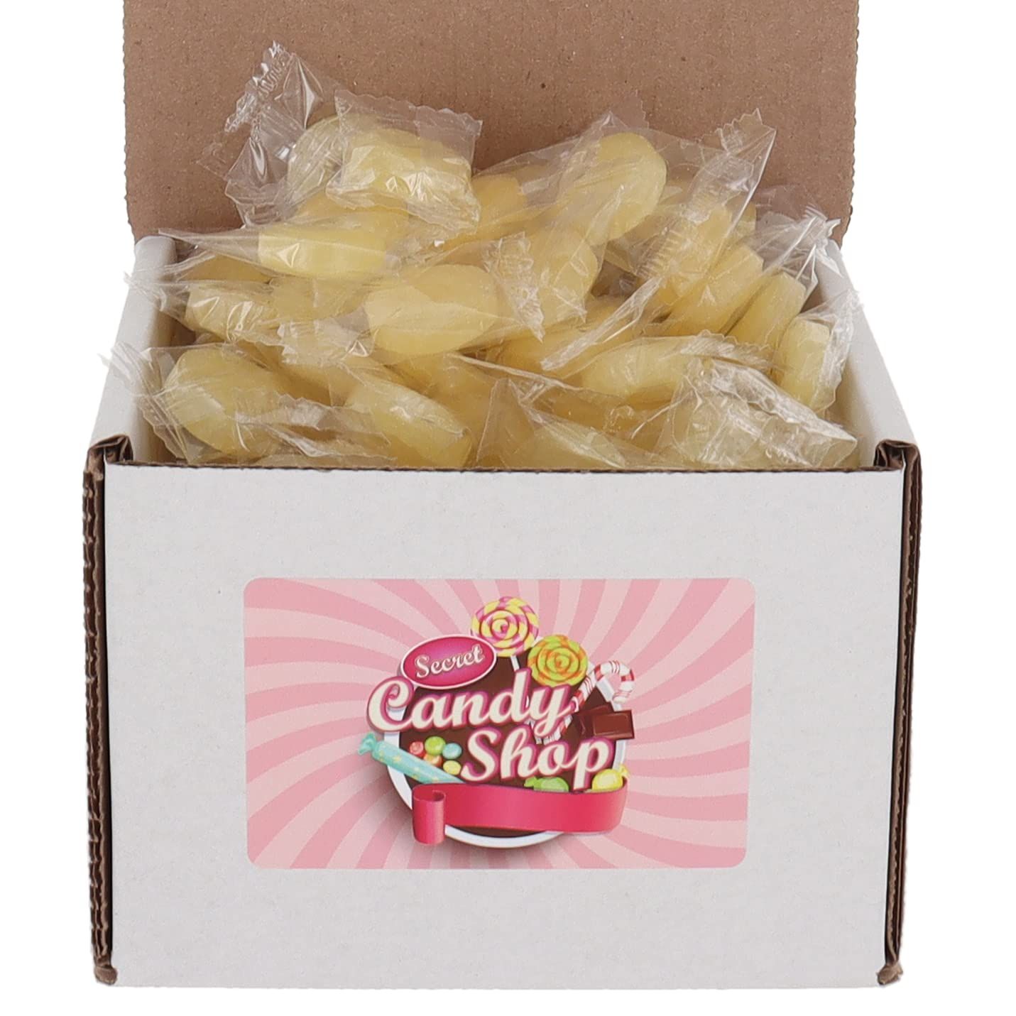 SECRET CANDY SHOP Lifesavers Fruit Hard Candy Bulk in Box (Individually Wrapped) (Pineapple, 1lb)