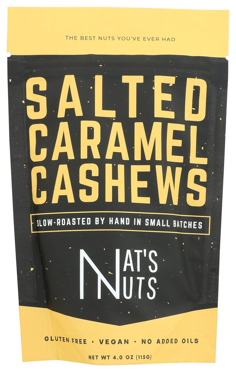 Nat&#39;s Nuts Salted Caramel Cashews, 4 OZ