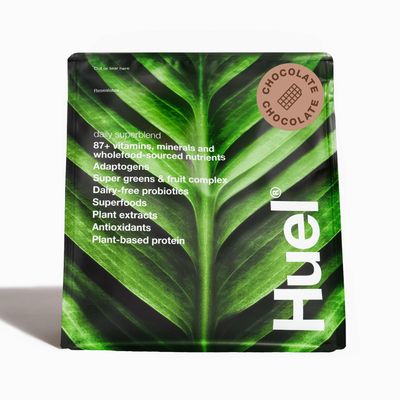Huel Daily Superblend Chocolate Powder  25g Plant Based Protein  Super Greens Powder  87 Vitamins, Minerals, and Wholefood-Sourced Ingredients 19 Servings  Scoop not included to reduce plastic