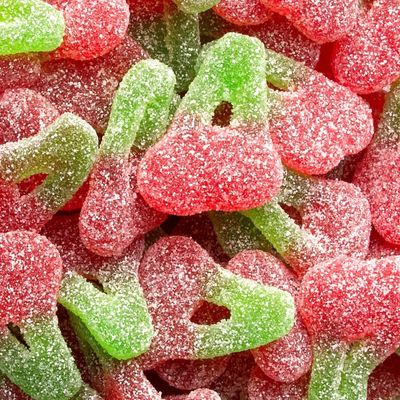 Sour Twin Cherries Gummy Candy, Sanded Gummi Cherry (2.2 Pound (Pack of 1))