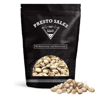 Presto Sales In Shell Pistachios, Jalapeno 16 oz.  Presto Sales LLC Premium Roasted, Flavored Pistachio Nuts  Healthy, Natural, Vegan, Non-GMO  Resealable 1 lb. Bag