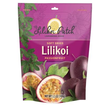 Soft-Dried Lilikoi (Passion Fruit) by Nakihalani Farm (3.5 oz)  Non-GMO, Gluten-Free, Vegan  Soft Chewy Texture  Plant-Based Healthy Snack for Adults &amp; Kids  Resealable Bag