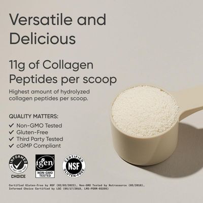 Sports Research Collagen Peptides - Hydrolyzed Type 1 &amp; 3 Collagen Powder Protein Supplement for Healthy Skin, Nails, &amp; Joints - Easy Mixing Vital Nutrients &amp; Proteins, Collagen for Women &amp; Men