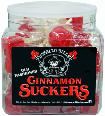 Buffalo Bills Old Fashioned Cinnamon Suckers (42 individually wrapped cinnamon lollipops per tub)