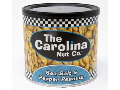 Carolina Nut Co. Hand-Roasted Peanuts in Your Choice of 8 Different Seasonings- 3/12 oz. Cans (Sea Salt &amp; Pepper)