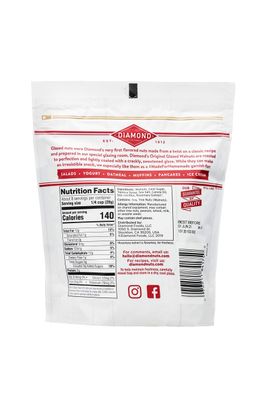 Diamond of California Original Glazed Walnuts  Nut Toppings, 7.5 Ounce (Pack of 12)