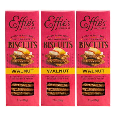 Effie&#39;s Homemade Biscuits - Walnut - 3 Pack
