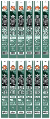 PEARSON RANCH Buffalo Meat Sticks Pack of 12 Bison Meat Sticks, Low-Carb, Gluten-Free, MSG-Free, High-Protein, Paleo and Keto Friendly Jerky Sticks, Game Meat Snacks