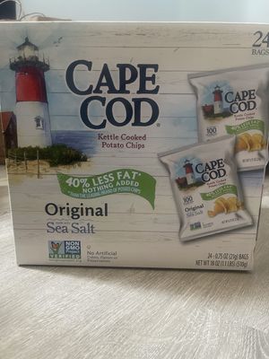 Cape Cod Kettle Cooked Potato Chips, Original, 0.75 oz, 24 ct