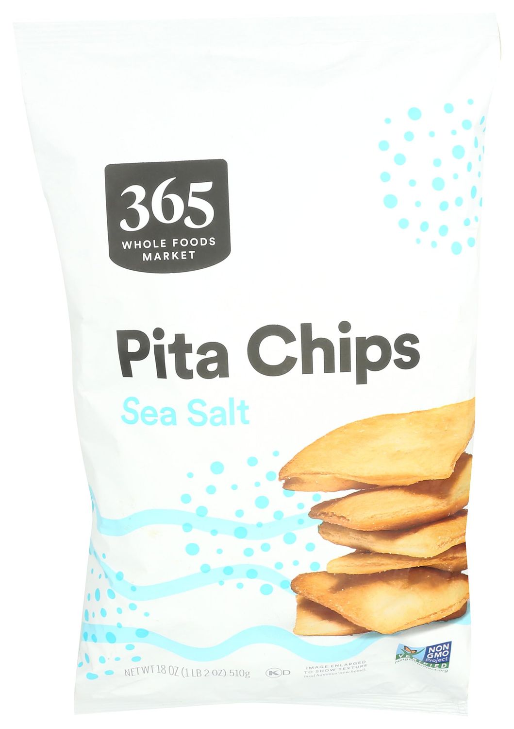 365 by Whole Foods Market, Sea Salt Pita Chips, 18 Ounce