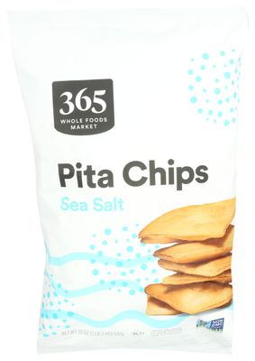 365 by Whole Foods Market, Sea Salt Pita Chips, 18 Ounce