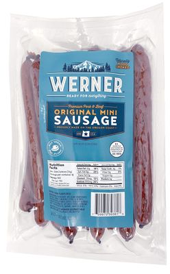 Werner Mini Sausage Sticks Pack of 36 - Bulk Meat Sticks 6 Sausage Sticks - Made in the USA