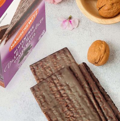 Manischewitz Gluten Free Dark Chocolate Coated Matzo, 7oz, Fun &amp; Great for Kids and Adults! Dairy Free Grain Free