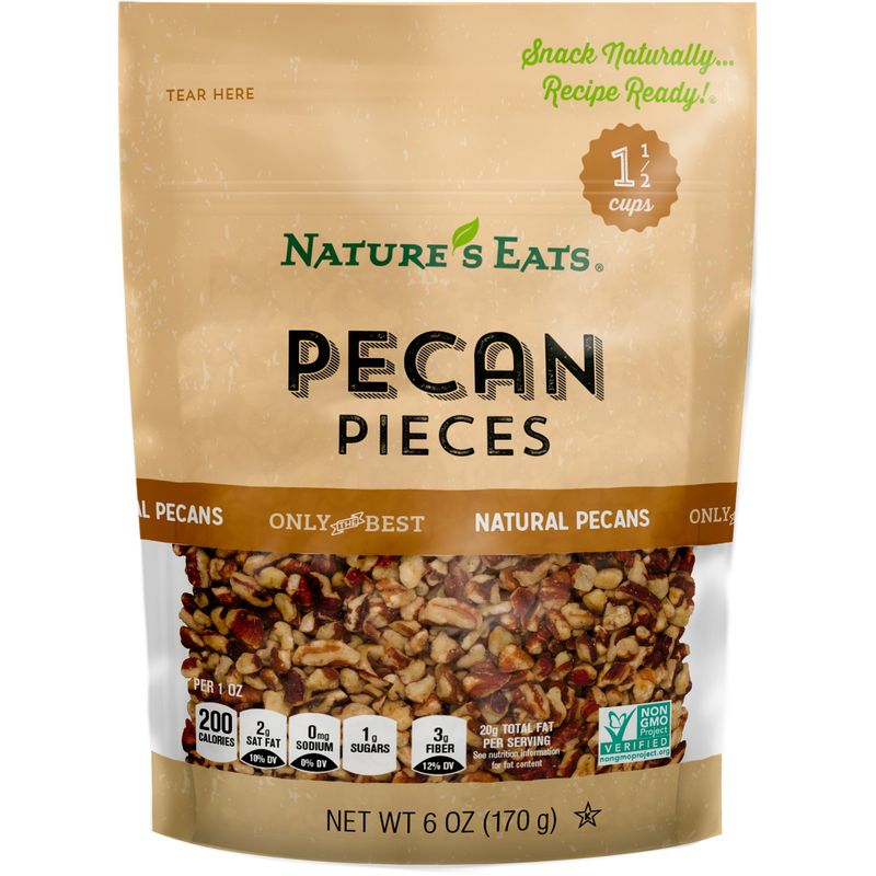 Nature&#39;s Eats Pecan Pieces, 6 Ounce