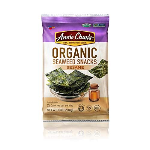 Annie Chun&#39;s Snack Seaweed Sesame Organic, 0.35 oz,1-Sample Pack