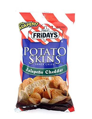 T.G.I. Friday Potato Skins Snack Chips, Jalapeno Cheddar, 4.5 Ounces (Pack of 3)