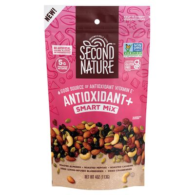 Second Nature Antioxidant Smart Snack Mix - 4 oz Individual Snack Packs (Pack of 6), Certified Gluten-Free Snack, Ideal for Travel Snacks