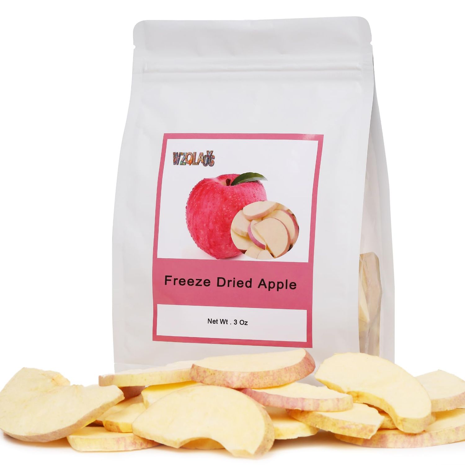 Freeze-Dried Fruit Apple Chips,3oz Emergency Food Supply, Fruit Snack, Camping,Backpacking,No Additive, No Added Sugar