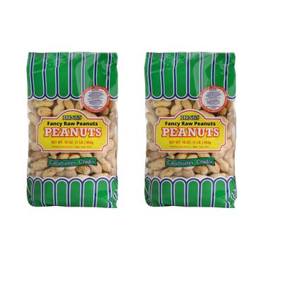 Jordan&#39;s Blend Hines Nuts Raw in Shell Peanuts 1 Lb Bag 2 Pack for Boiling Roasting or Bird and Wildlife Feeding Including One Backyard Bird 5inx7in Info Flash Card,16 Ounces