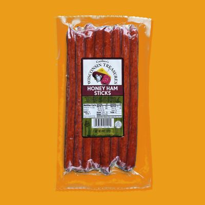 Gardner's Wisconsin Cheese, Meat Sticks (1 Ounce Sticks, Pack of 8) - Honey Ham Flavor, Low Carb Snack, Does Not Require Refrigeration