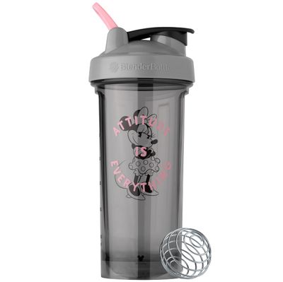 BlenderBottle Mickey &amp; Friends Shaker Bottle Pro Series, Perfect for Protein Shakes and Pre Workout, 28-Ounce, Attitude is Everything