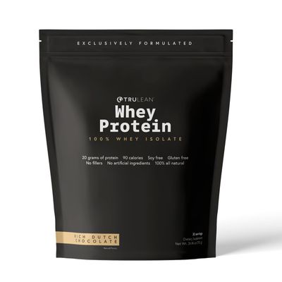 TRULEAN Whey Protein Powder - 20g of Whey Isolate Protein Powder, Zero Artificial Sweeteners &amp; Flavors, Gluten &amp; Soy Free, Non GMO - Rich Dutch Chocolate (30 Servings)