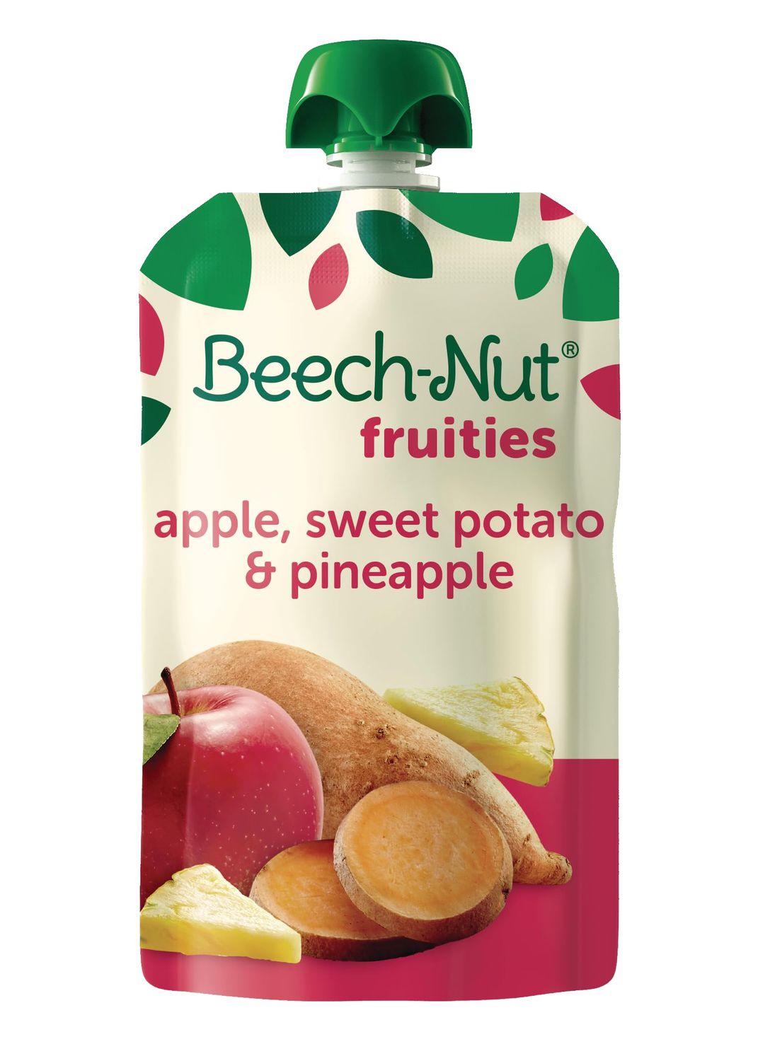 Beech-Nut Baby Food Pouches, Apple Sweet Potato Pineapple Fruit Puree Baby &amp; Toddler Food, 3.5 oz (12 Pack)