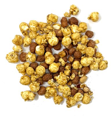P-Nuttles Plus Caramel Corn, Butter Toffee Peanuts and Caramel Popcorn Snack Mix in Resealable 6 Ounce Bag