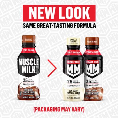 Muscle Milk Genuine Protein Shake, Strawberries 'N Crme, 25g Protein, 14 Fl Oz, 12 Pack
