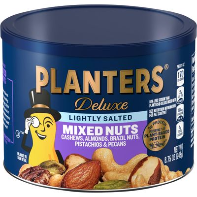 PLANTERS Lightly Salted Mixed Nuts, 8.75 oz canister