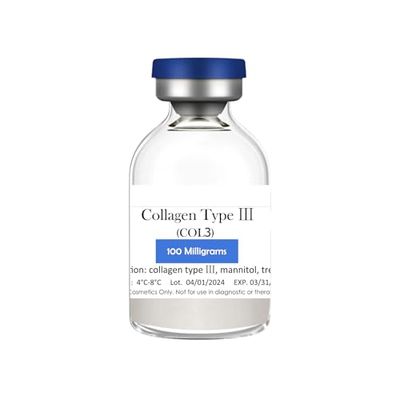 Collagen Type  Powder - Active Protein, Cosmetic Ingredient for Enhancing Skin Firmness, Skin Repairing, 98%, 100mg