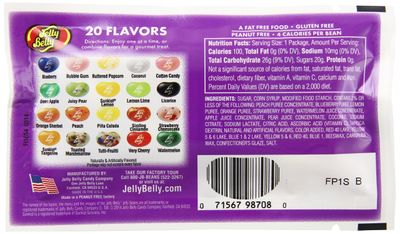 Jelly Belly "Thank You" Jelly Beans, Assorted Flavors, 1-oz, 30 Pack