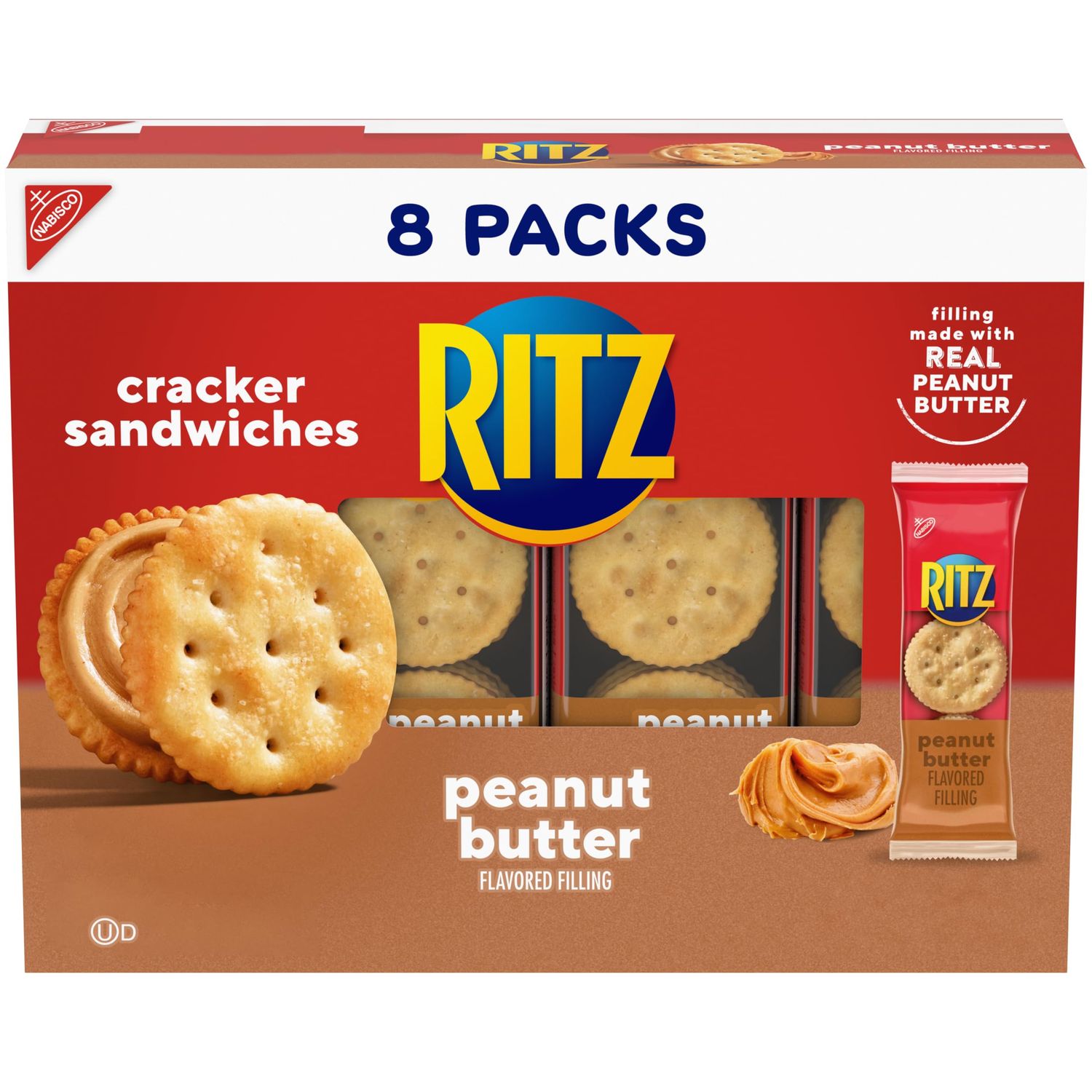 Nabisco Ritz Peanut Butter Sandwich Filled Crackers, 11.04 oz